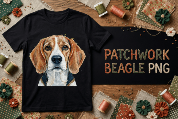 Download Patchwork Beagle Dog PNG - Premium Bundle