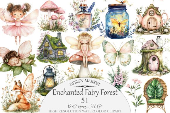 Download Enchanted Fairy Forest Clipart - Forest clipart Collection