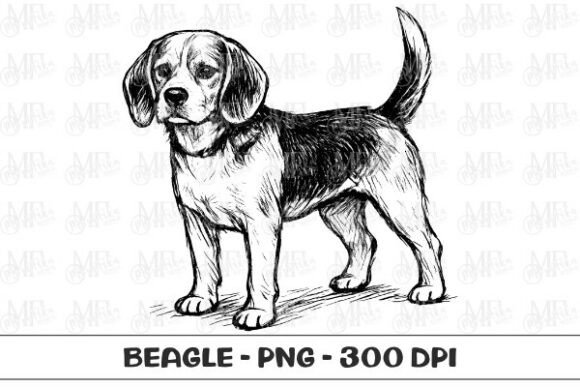 Download Beagle Dog Sketch PNG - Premium Resources